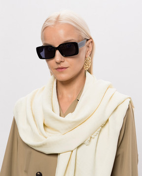 Fendi Ivory wool, silk and cashmere patterned scarf FXT388B1VK