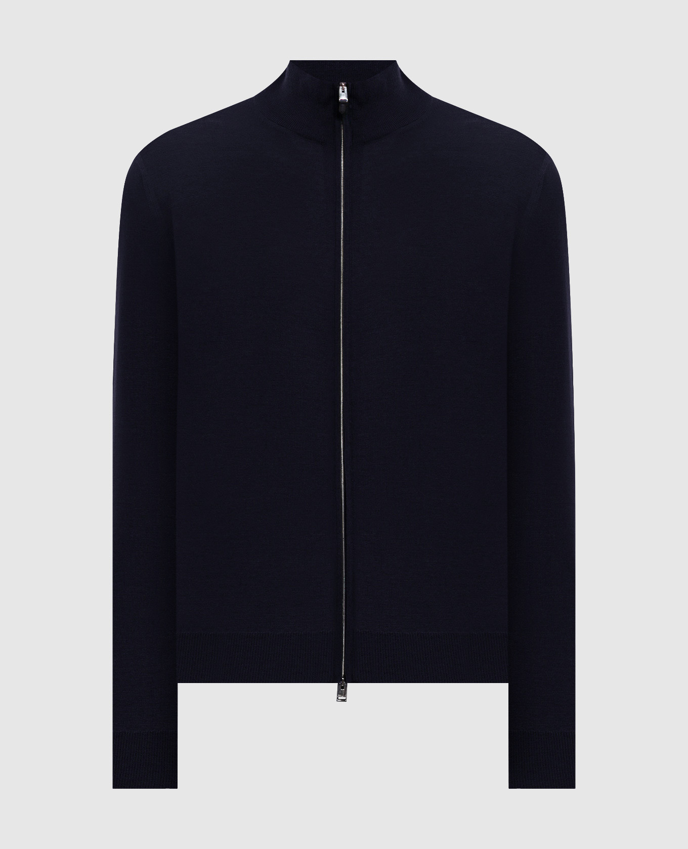 Blue wool cardigan