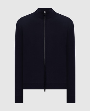 Canali Blue wool cardigan MK01149C0022