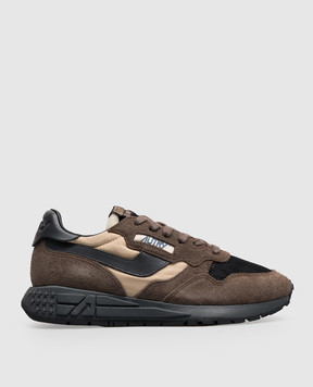 AUTRY Brown REELWIND combination sneakers WWLWBY06