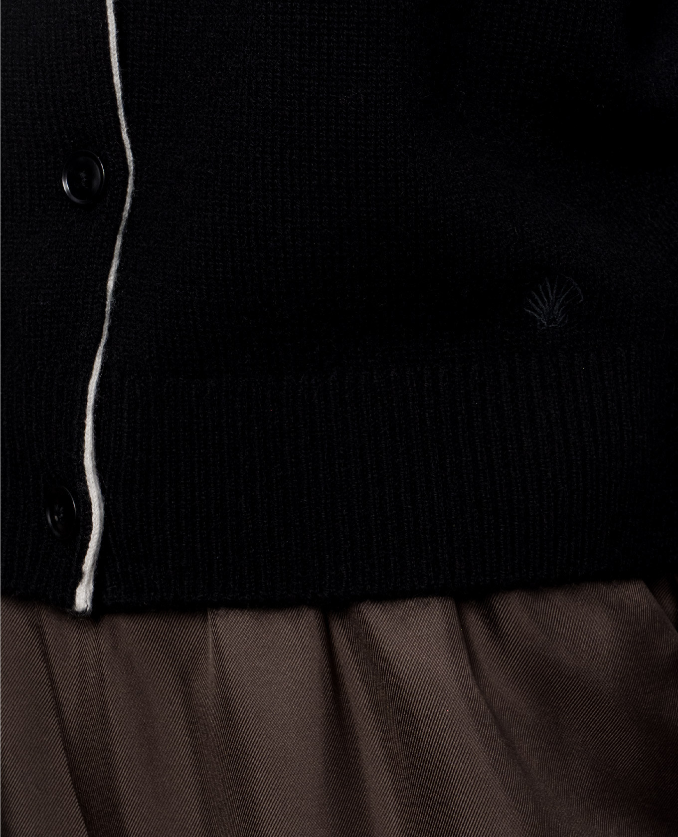 NICOLA black cashmere cardigan Loulou de Saison 5