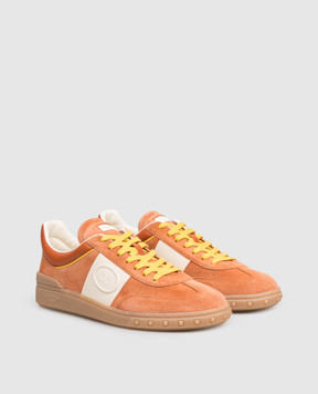 Valentino Upvillage orange suede sneakers 8Y2S0H77LAL
