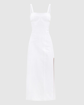 Victoria Beckham White midi dress 1126WDR007043B