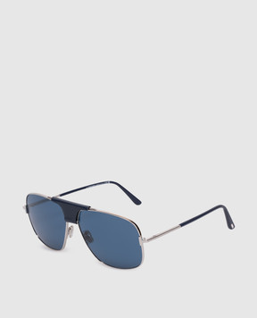 Tom Ford Silver Tex sunglasses with logo FT1096