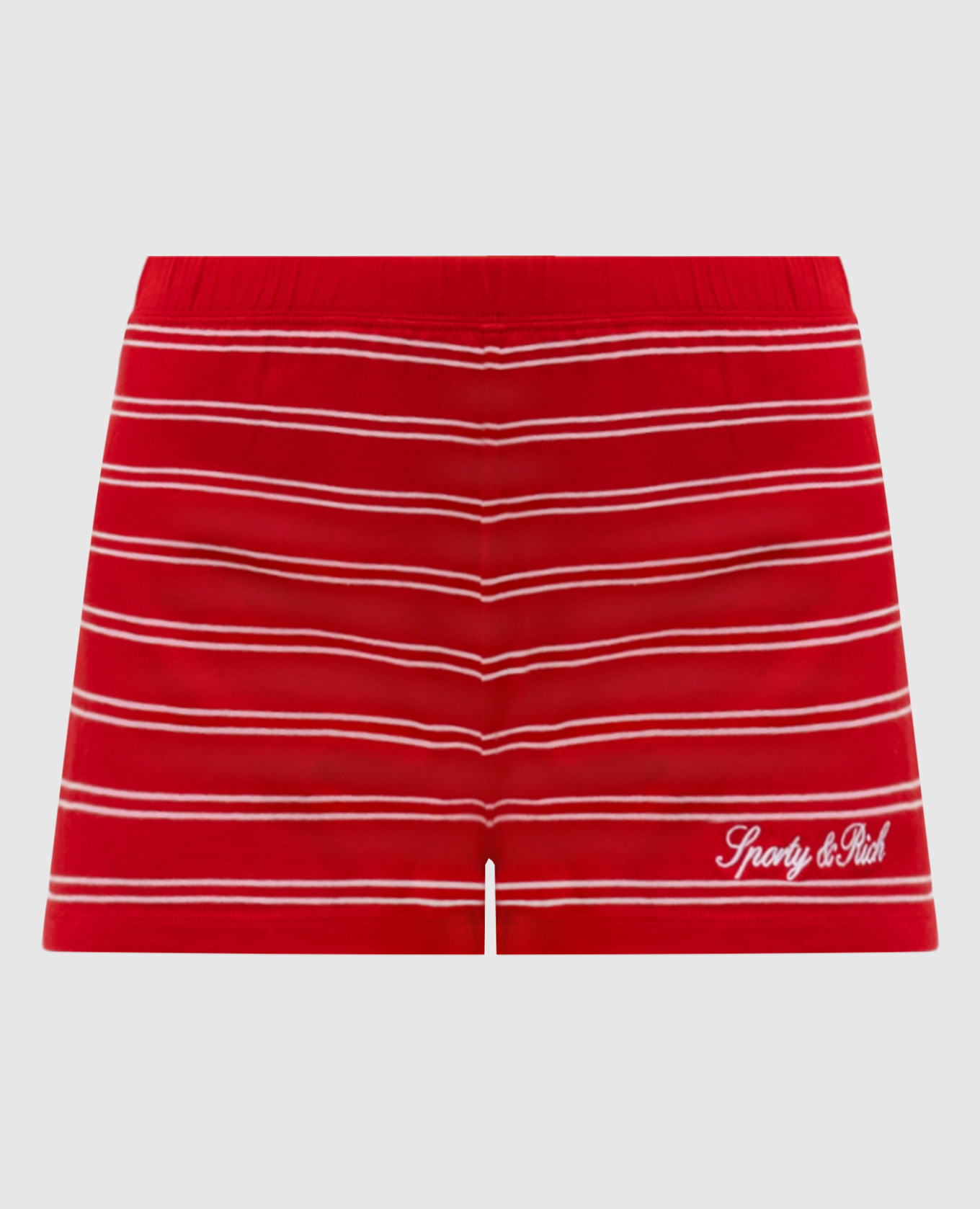 Red striped shorts