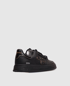 Premiata QUINN black sneakers with logo print QUINN