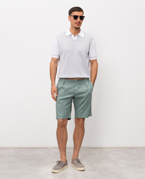 Stefano Ricci Green linen shorts M1T6100180LCTL1U