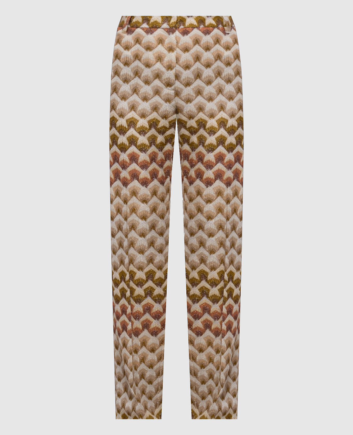 Beige patterned pants with lurex Missoni