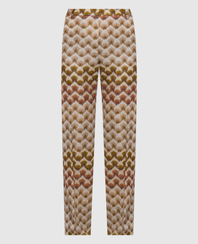 Missoni Beige patterned pants with lurex DS26WI01BR015L