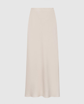 Brunello Cucinelli Ivory skirt with linen MH126G3396