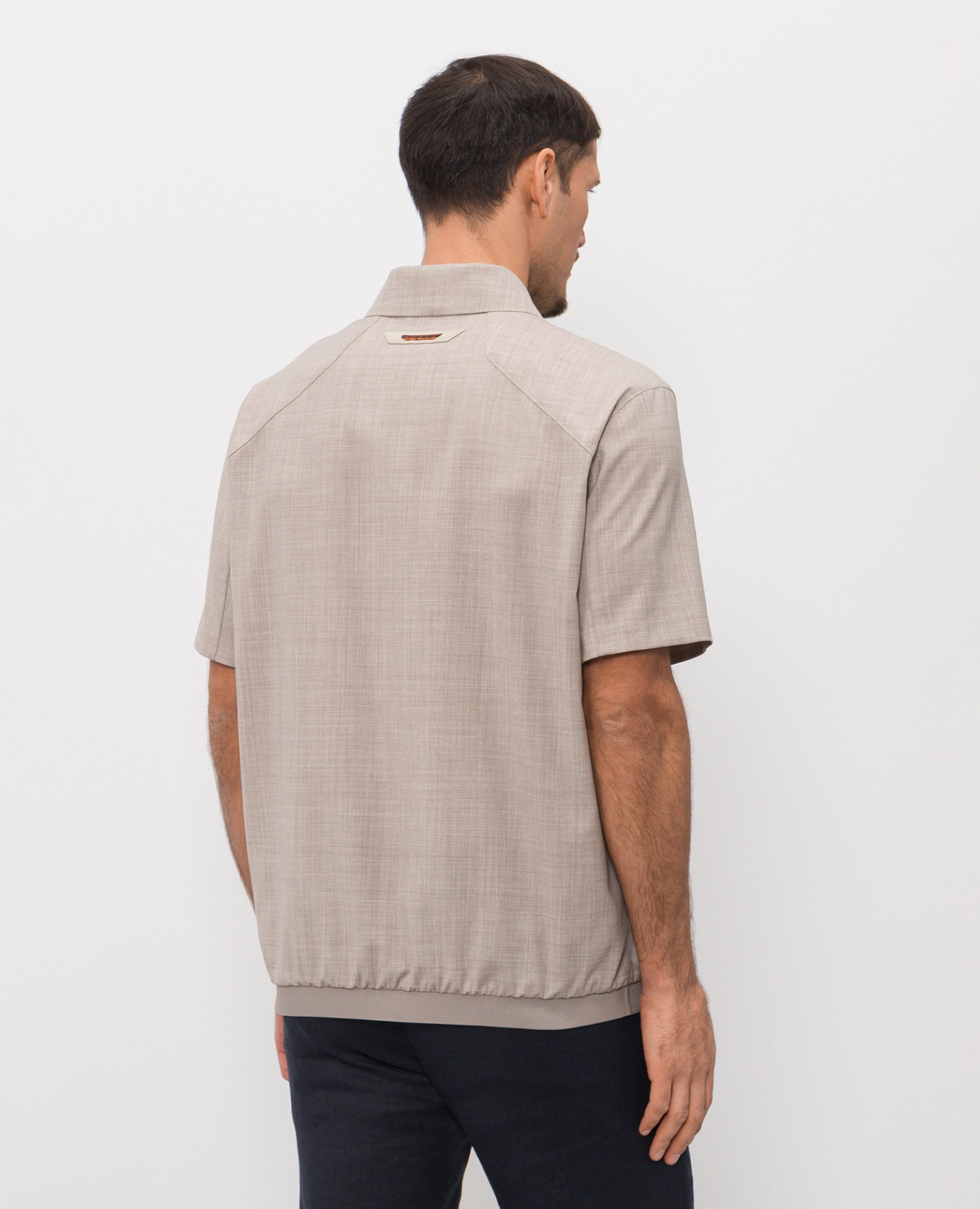 Beige wool polo shirt Sease 4