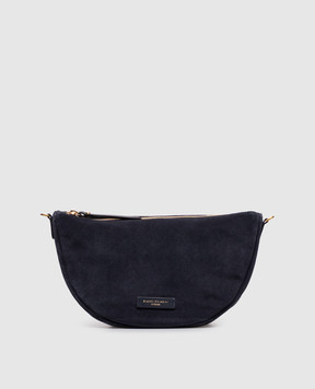 Gianni Chiarini Cleo blue suede crossbody bag BS12690CMPL