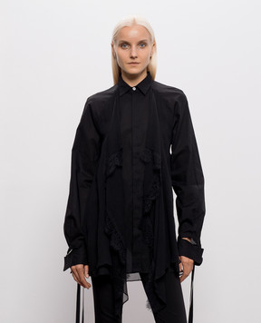 Ann Demeulemeester Black Sini blouse with silk B0014338FA026