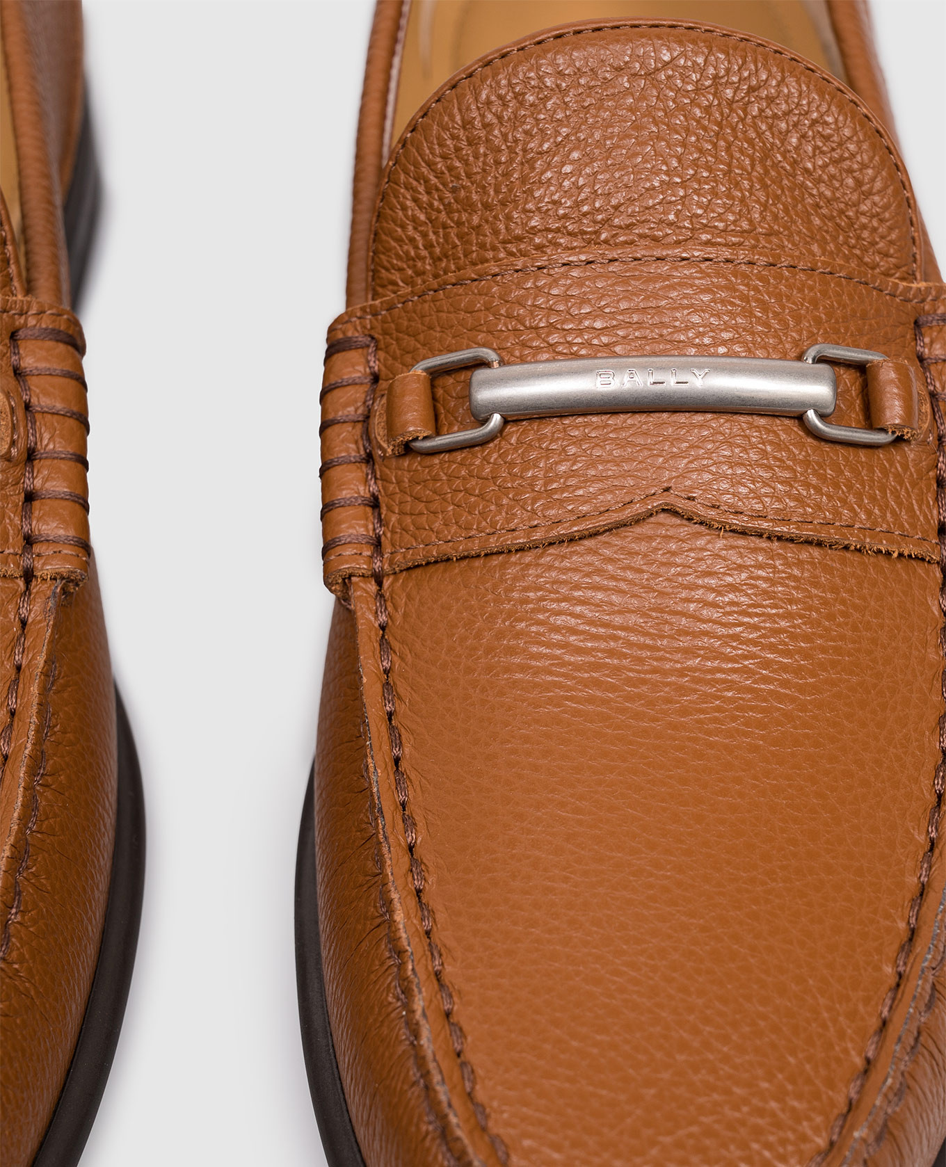 

Drift brown leather loafers Bally
