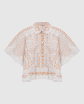 Ermanno Scervino Checked silk blouse D482K717APXUJ