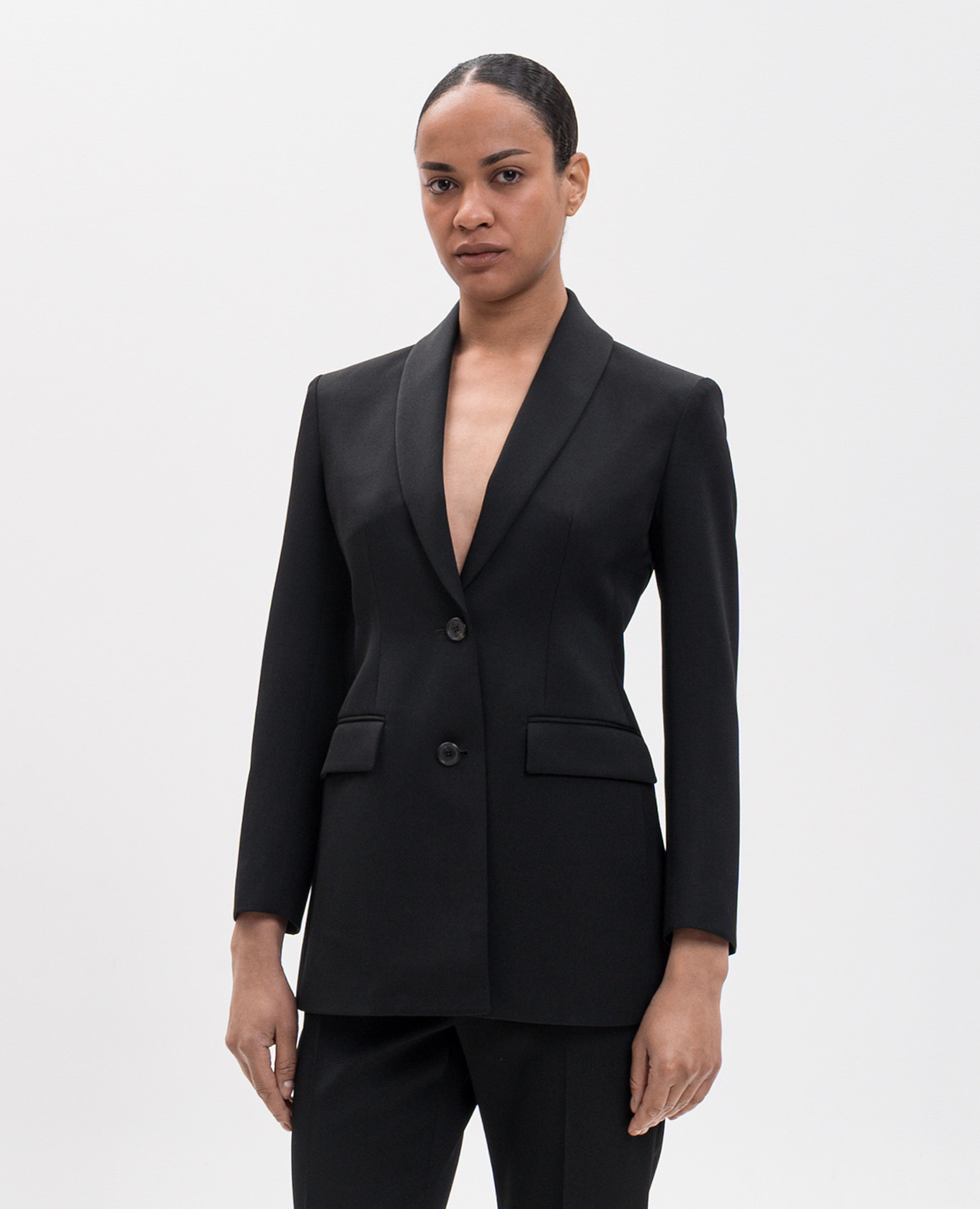 Bettina black wool jacket The Row 3