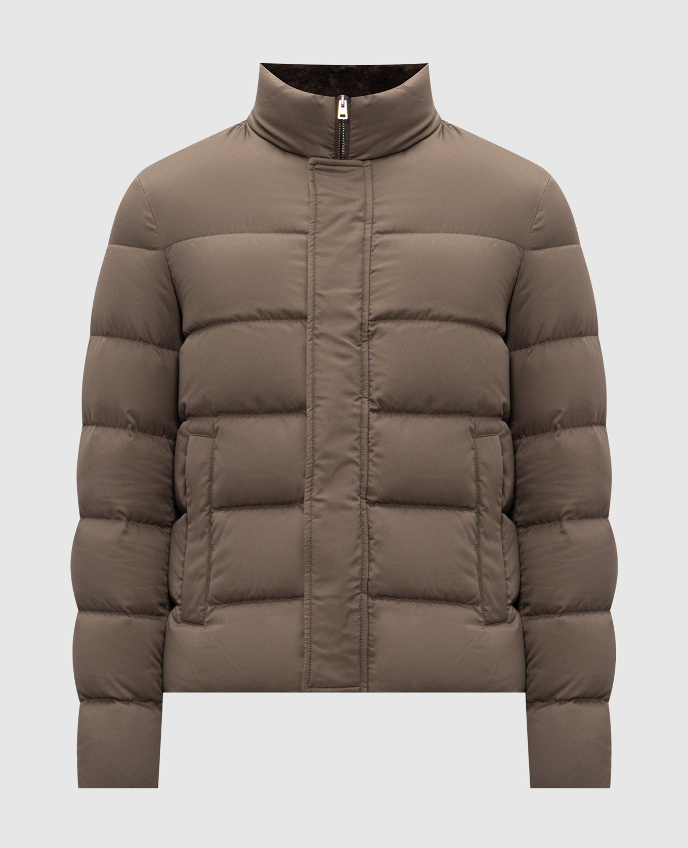 Brown down jacket