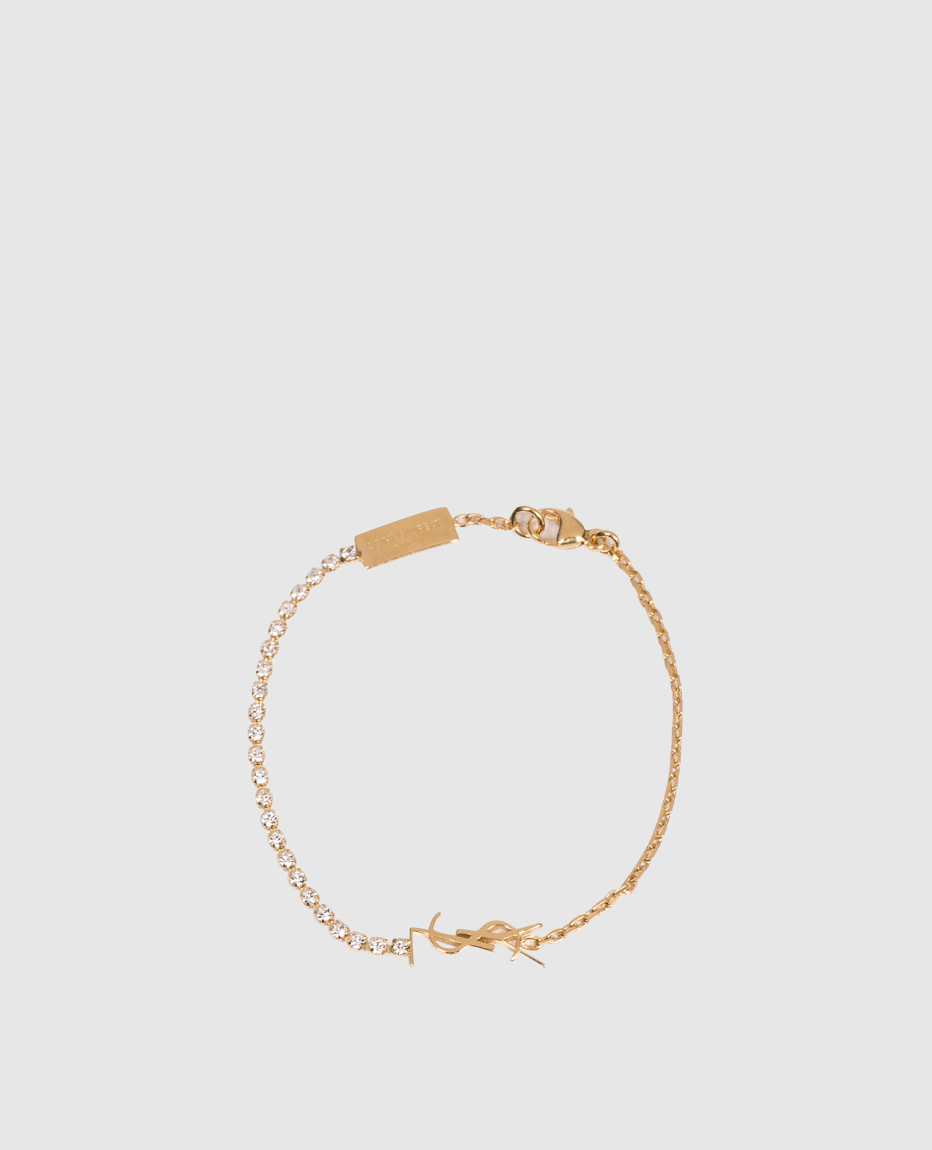 

Cassandre gold bracelet with crystals Saint Laurent, Golden