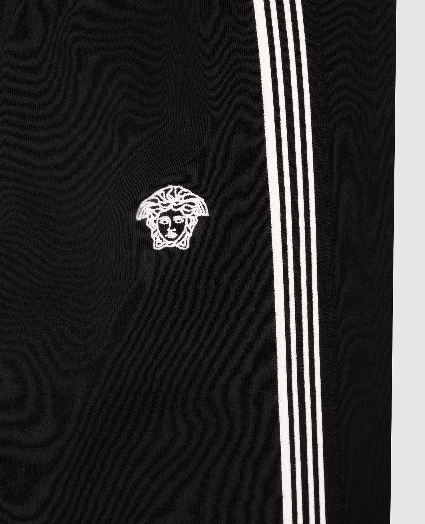 Kids' black joggers with logo Versace 3