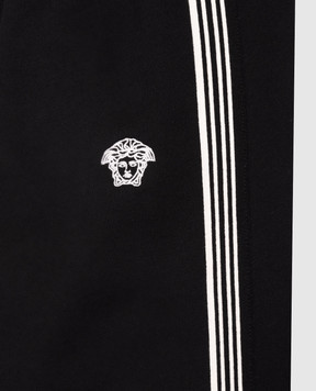 Versace Kids' black joggers with logo 10182901A11652