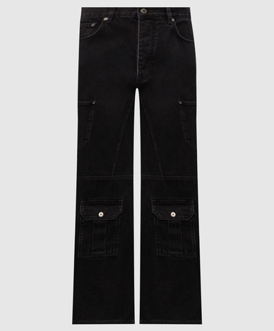 Pantaloni cargo neri Half Arrow