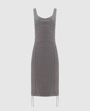 Alexander McQueen Checked wool dress A0004BQJAGD
