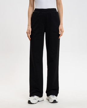 Dolce&Gabbana Black sweatpants with monogram logo FTC91ZGDDL5