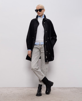MooRER Black parka MAUREEN MAUREENKN