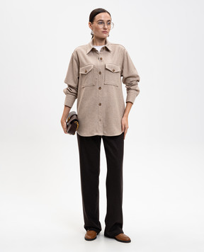 Babe Pay Pls Beige shirt with wool 92519095166