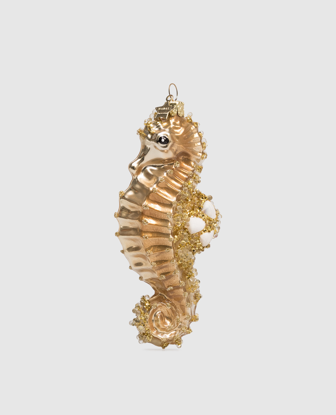 

Golden Seahorse Christmas tree toy Vondels