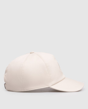 Peserico White cap with embroidered emblem R76057C0RCC762