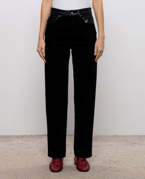 AGOLDE Morgan black jeans with inserts A343B1157