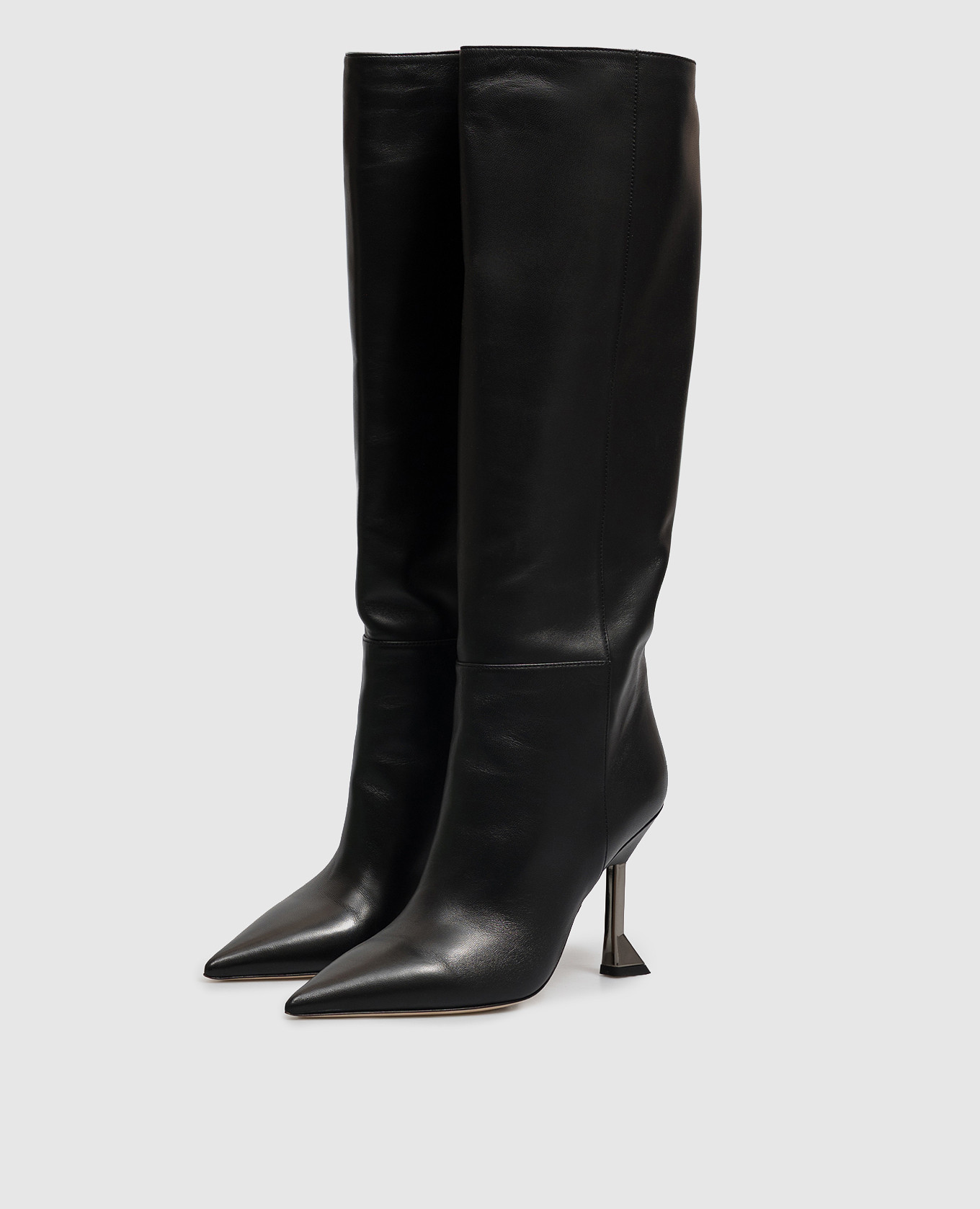 Amber black leather boots Benedetta Boroli 2
