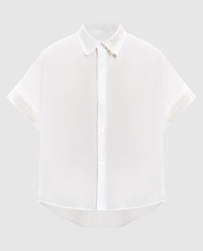 Y`S Yamamoto White shirt with embroidery YQB02030