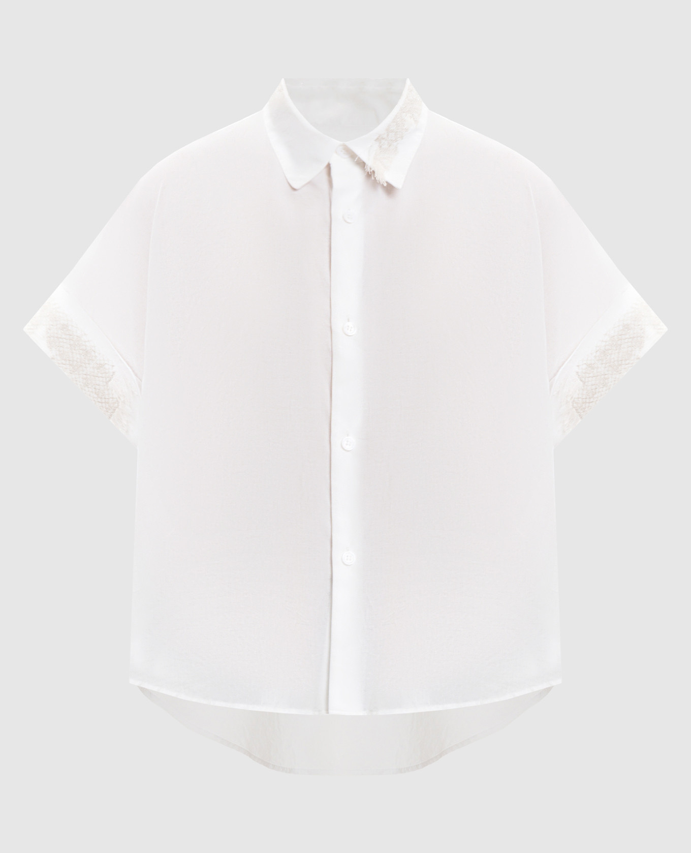 

White shirt with embroidery Y`S Yamamoto