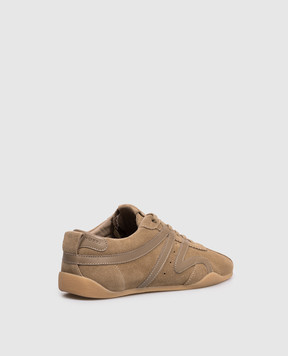Giuseppe Zanotti Beige suede sneakers with logo RS60009
