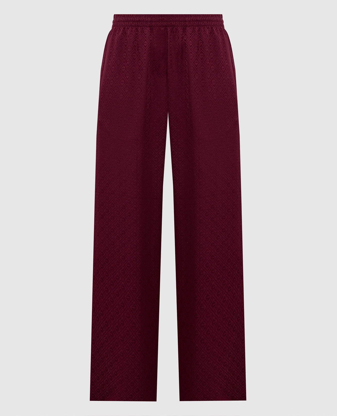 

Burgundy patterned silk pants Casablanca