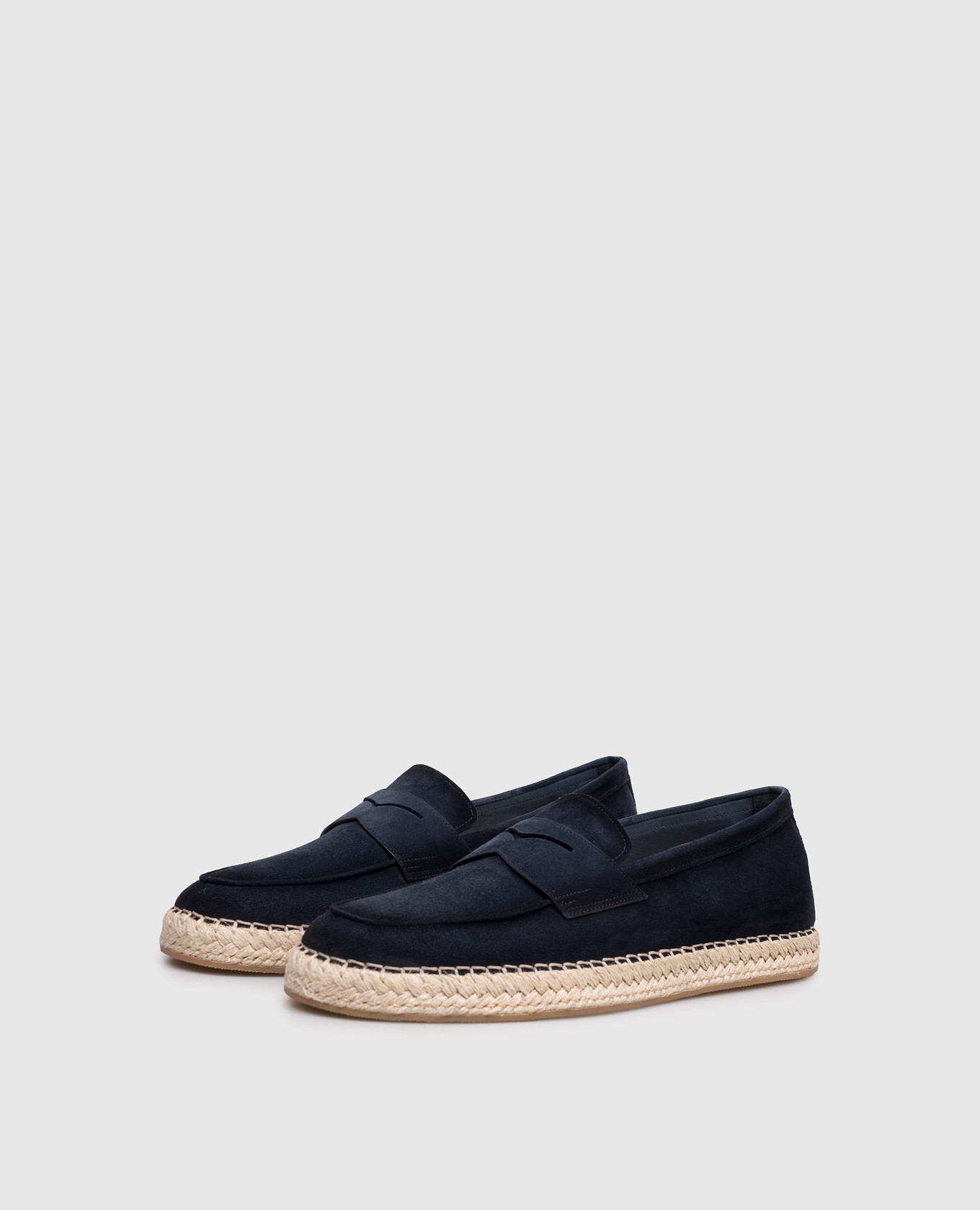 

Blue suede espadrilles Santoni