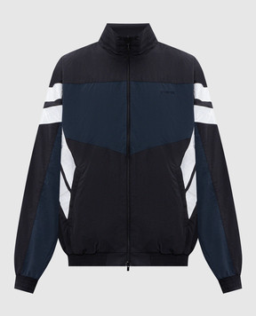 Vetements Black sports jacket with logo embroidery MH27TJ107B
