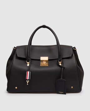Thom Browne Black Bolton leather bag MAG473AL0105