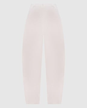 BOBOUTIC Ivory silk and linen trousers 5025
