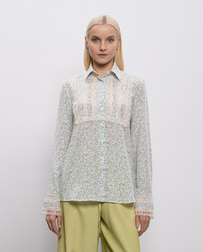 Ermanno Scervino Floral print silk blouse D482K345APXWE