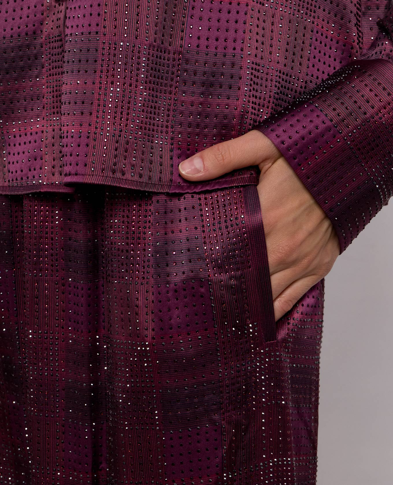Pink silk pants with crystals Ermanno Scervino 5