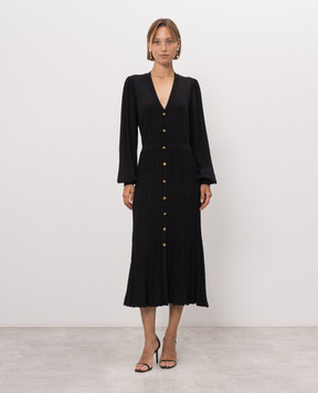 Twinset Black midi dress with logo plate 262TP3082