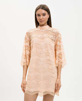 Twinset Orange lace mini dress 261TP2786