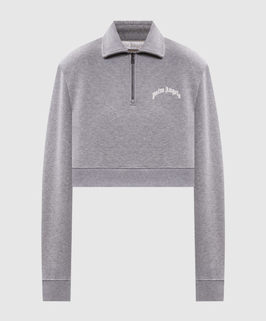 Gray sweatshirt with zipper