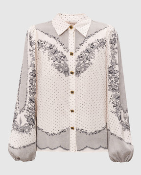 Twinset Ivory printed blouse 262TP267D