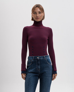 Twinset Burgundy striped golf 262AP3250