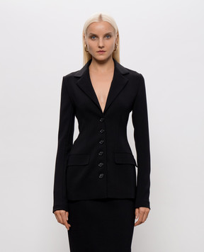 Dolce&Gabbana Black wool jacket F27HBTFUBCE