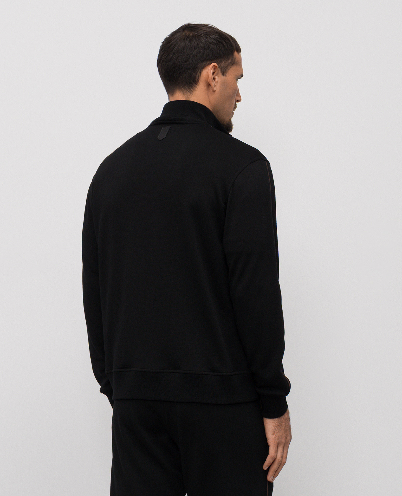 

Black wool sports jacket Canali